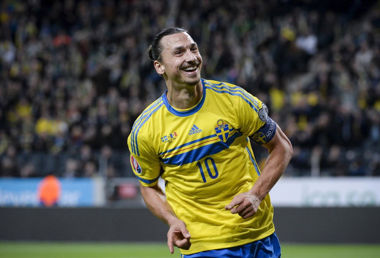 Zlatan Ibrahimovic con Suecia