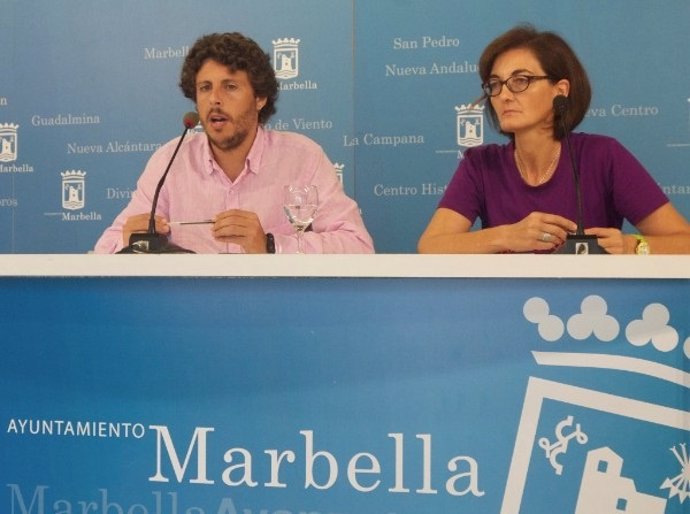 Ediles de Costa del Sol Sí Puede Marbella, José Carlos Núñez y Victoria Mendiola
