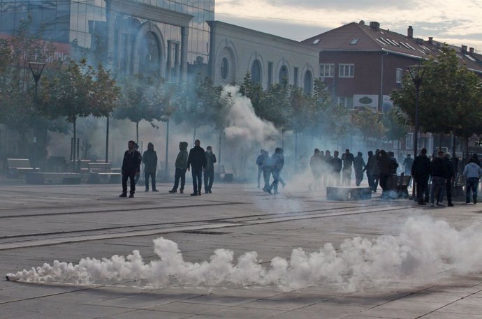 Protestas en Kosovo