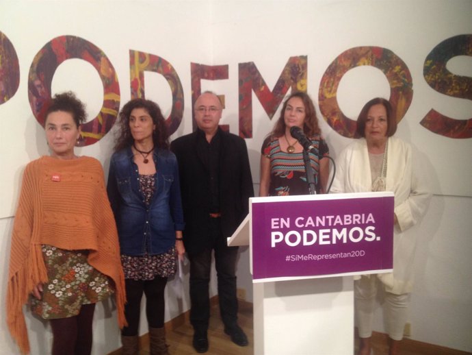 Miembros de las candidaturas de Podemos al Congreso y al Senado
