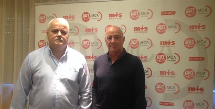 Luis Díez y Carlos Romero, de la Federación MCA de UGT