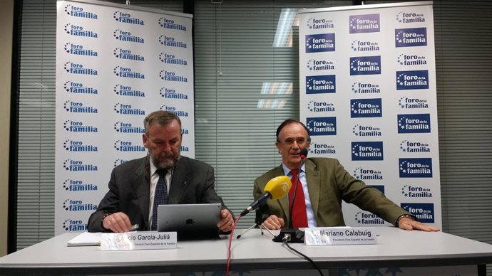 Ignacio García Juliá y Mariano Calabuig, de Foro Español de la Familia