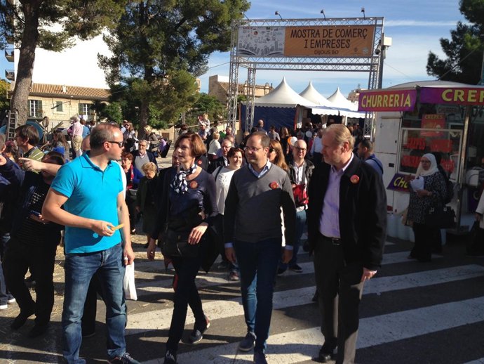 Candidatos socialistas en el Dijous Bo