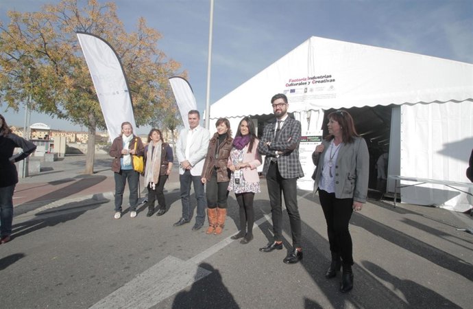 Carmen González y Manu Sánchez en la Factoria de Industrias Culturales