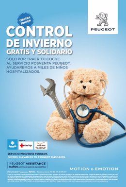 Campaña de Peugeot España a favor de menores con cáncer