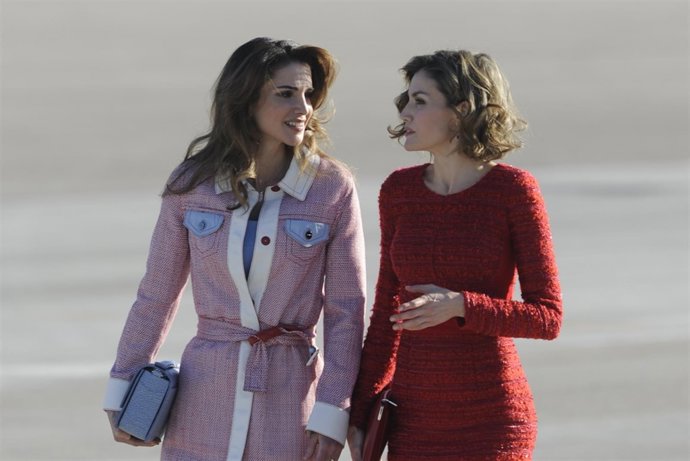 Las Reinas Rania de Jordania y Letizia                     