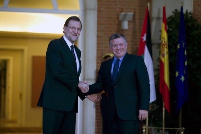 El presidente del Gobierno, Mariano Rajoy, y el Rey de Jordania