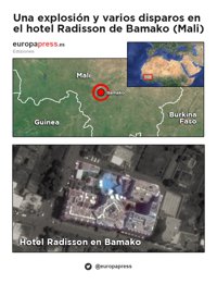 Al menos 19 cuerpos en el hotel de Bamako atacado, según cascos azules de la ONU