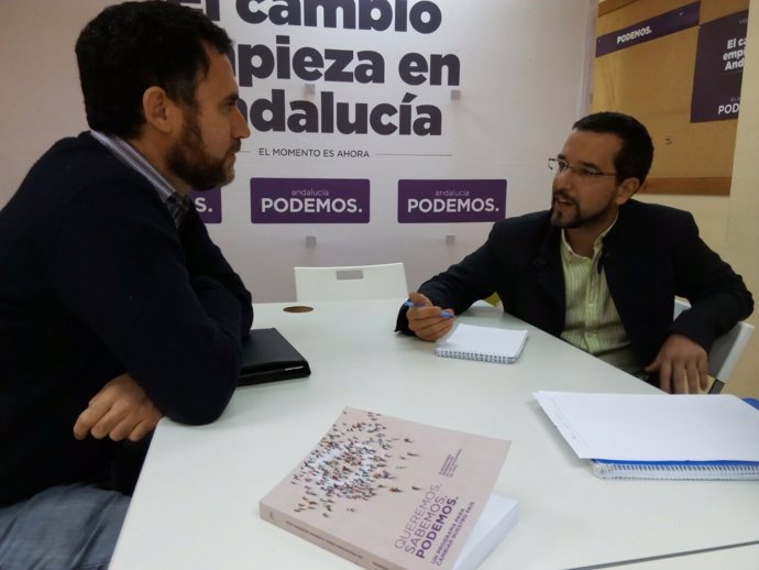 Reunión de Sergio Pascual (Podemos) con la Apdha