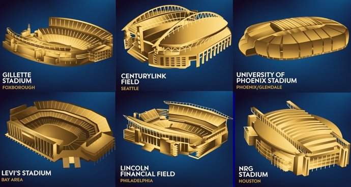 Seleccionadas las sedes de Copa América Centenario 2016