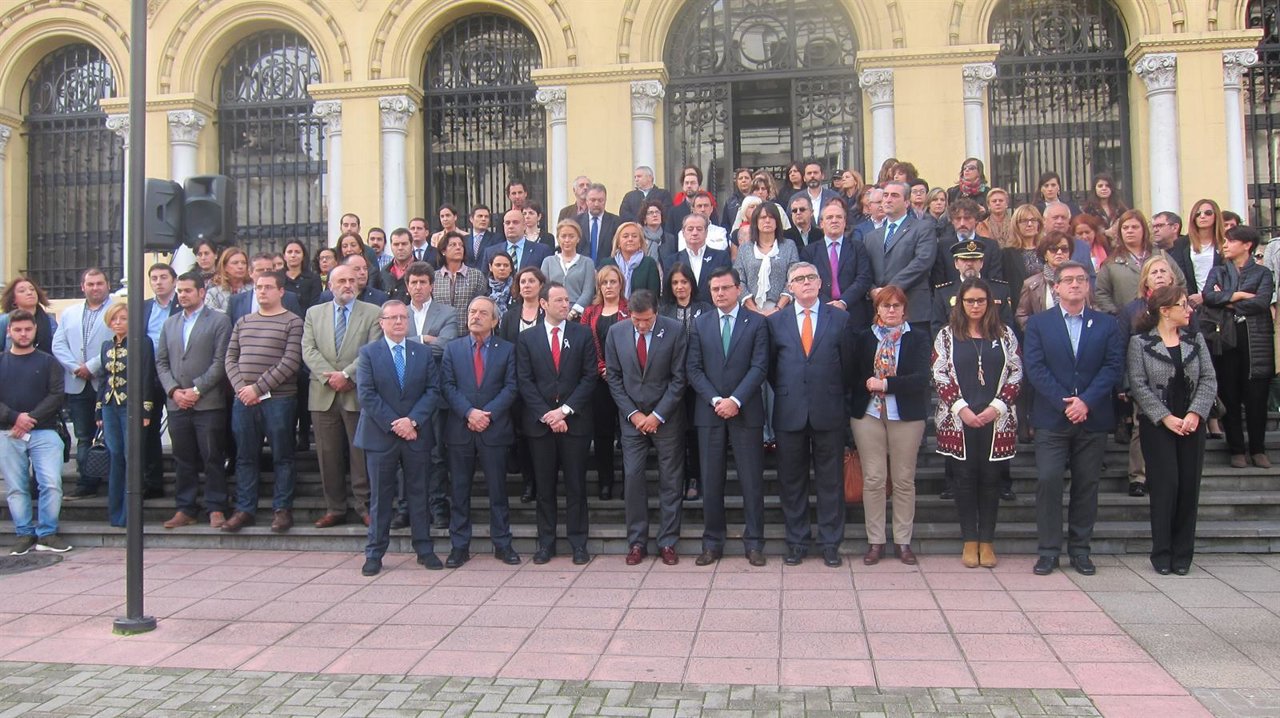 Concentración contra la violencia machista. 