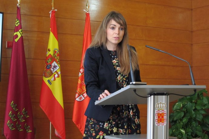 Rebeca Pérez en la rueda de prensa de la Junta de Gobierno