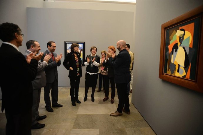 Inauguración de la Exposición de Cubismo en el Museo Bellas Artes de Granada.