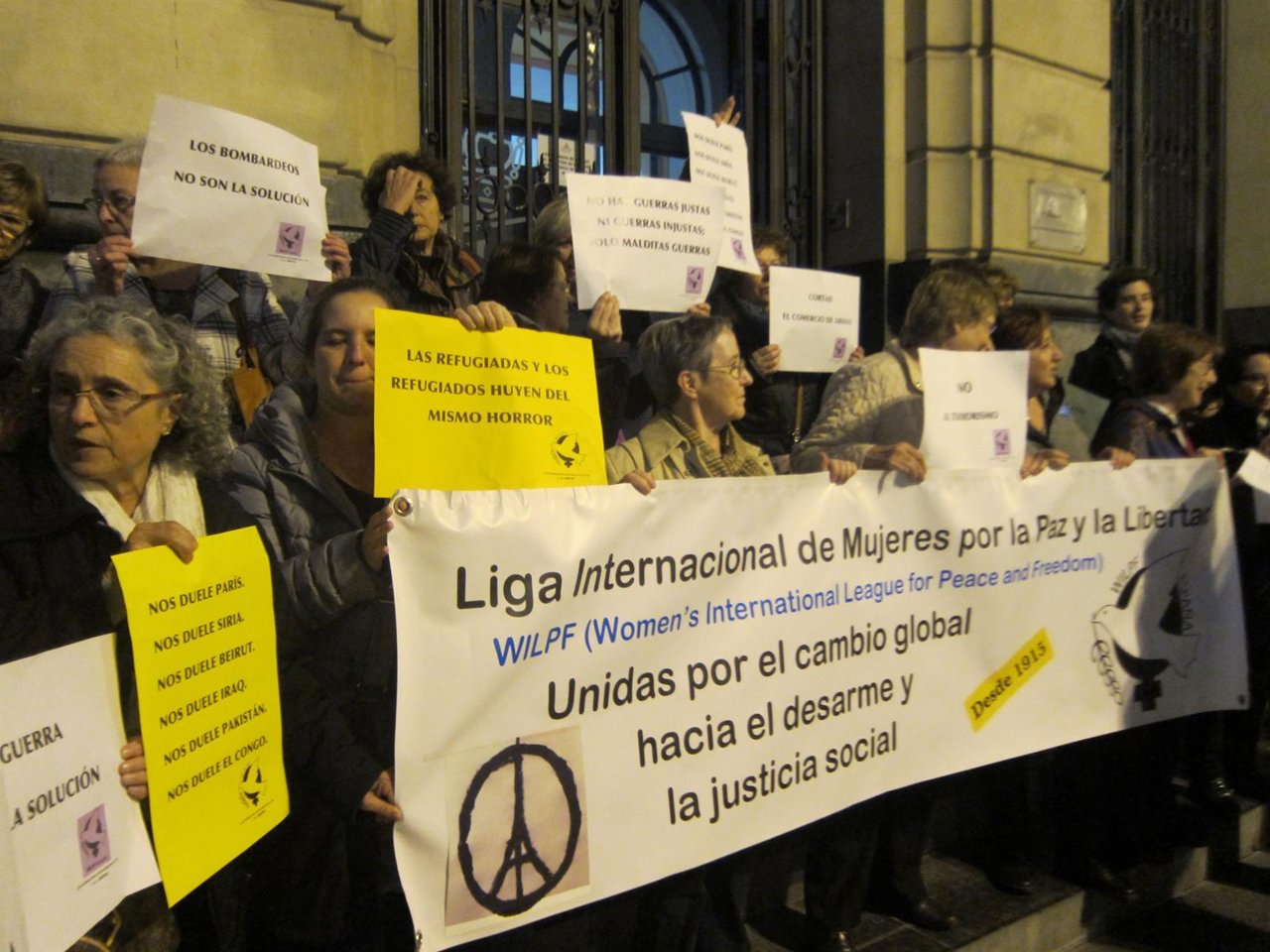 Concnetración de WILPF