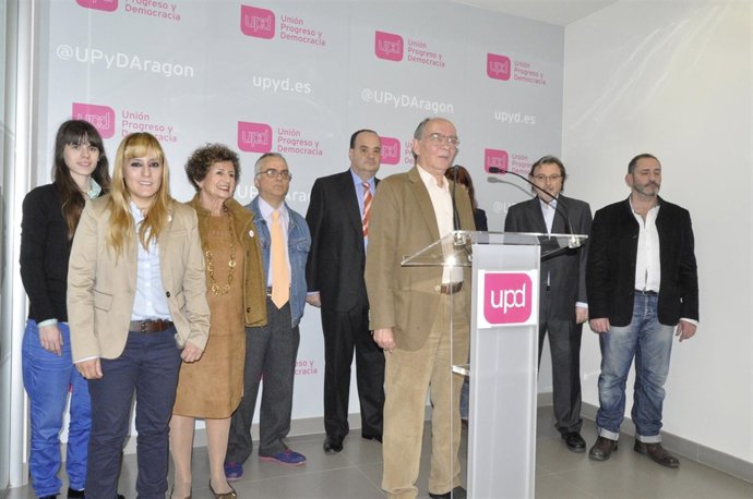 Candidatos de UPyD-Zaragoza al Congreso y el Senado.