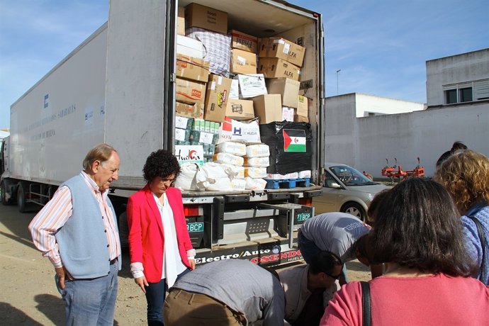 Camión con ayuda para el Sáhara. 