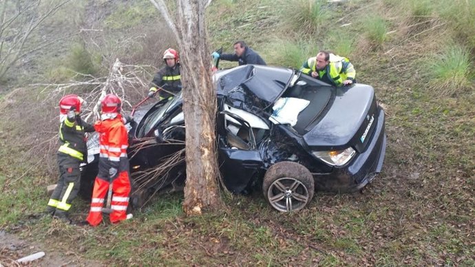 Accidente en la A-8