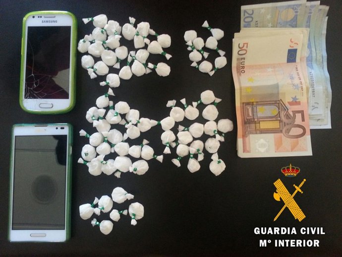 Droga y dinero incautados