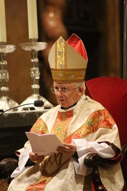 Cardenal Cañizares durante la misa
