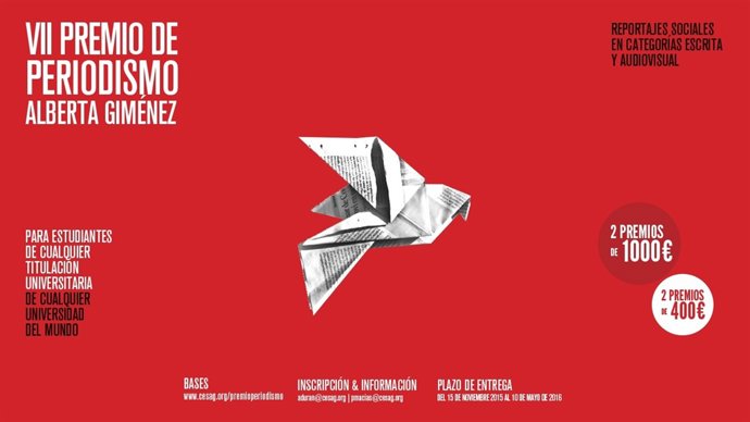 Premio periodismo Cesag