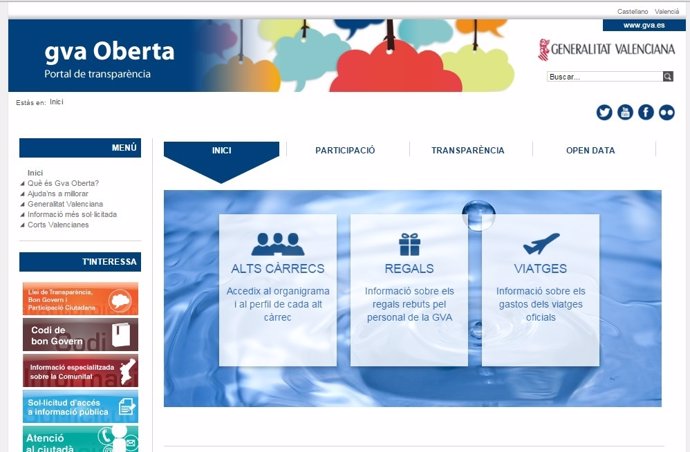 Portal de Transparencia Generalitat valenciana
