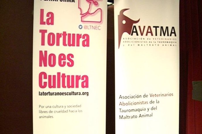 Cartel del foro organizado por La plataforma 'La Tortura No Es Cultura'. 