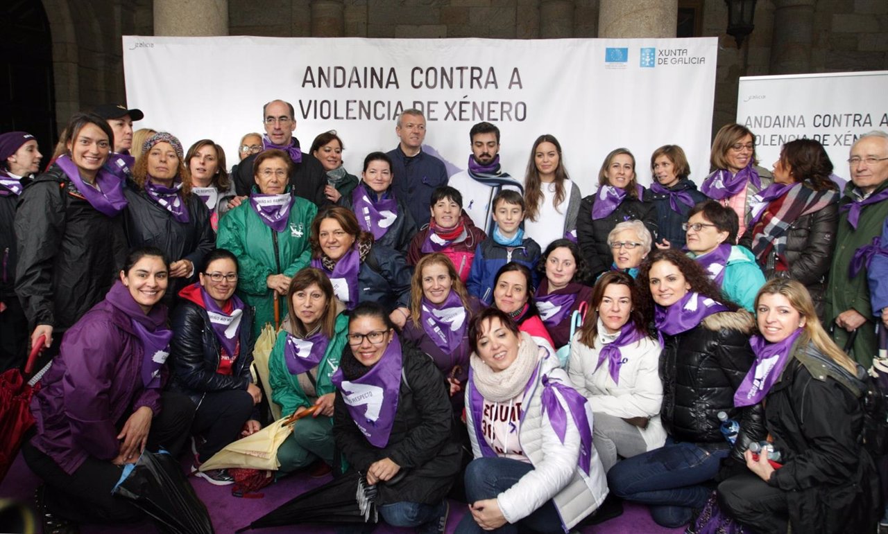 Marcha contra la violencia de género en Santiago