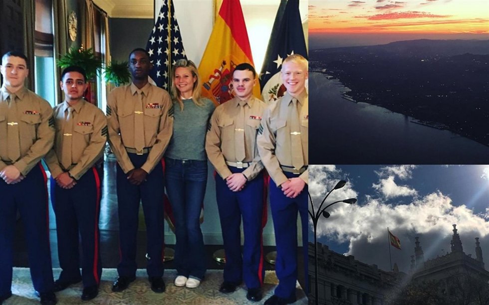 Gwyneth Paltrwo visita españa