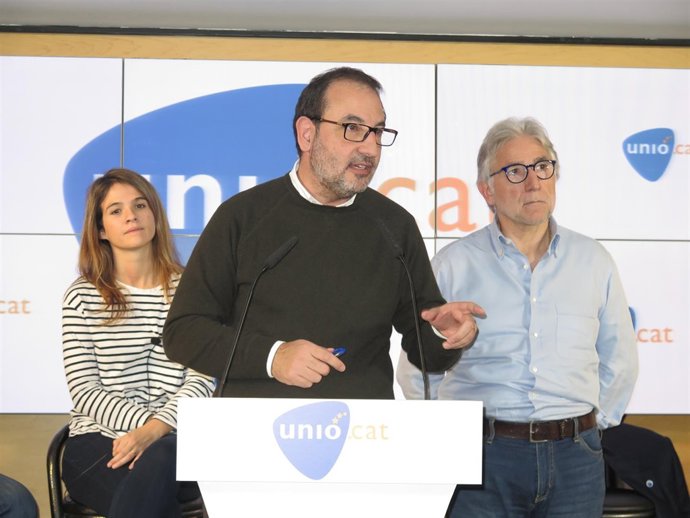 El secretario general de Unió, Ramon Espadaler, y J.Sánchez-Llibre