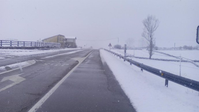 Carretera nevada de Cantabria