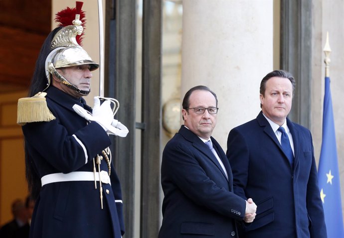 Francois Hollande y David Cameron