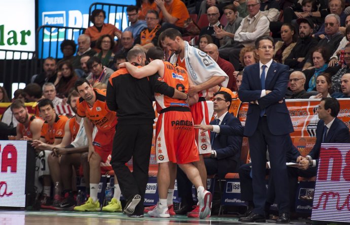 Sam van Rossom lesionado (Valencia Basket)