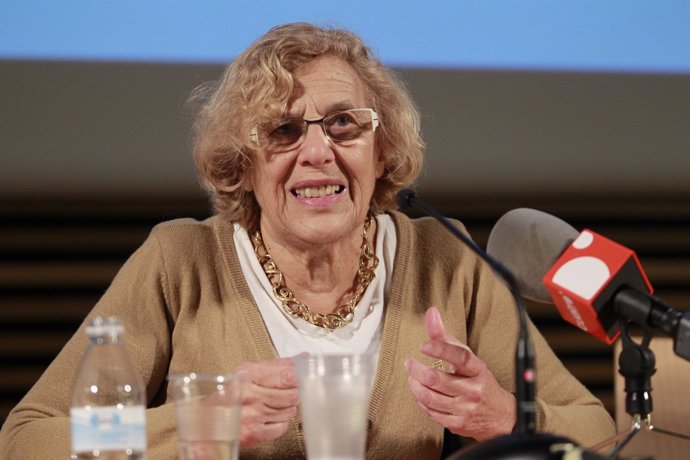 Manuela Carmena en una jornada contra la corrupción