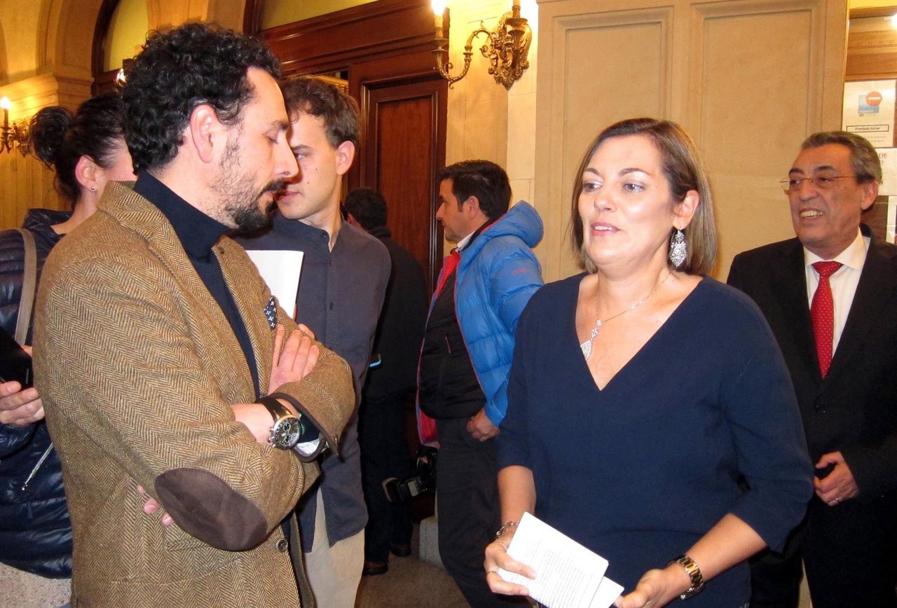 Milagros Marcos a su llegada a Salamanca