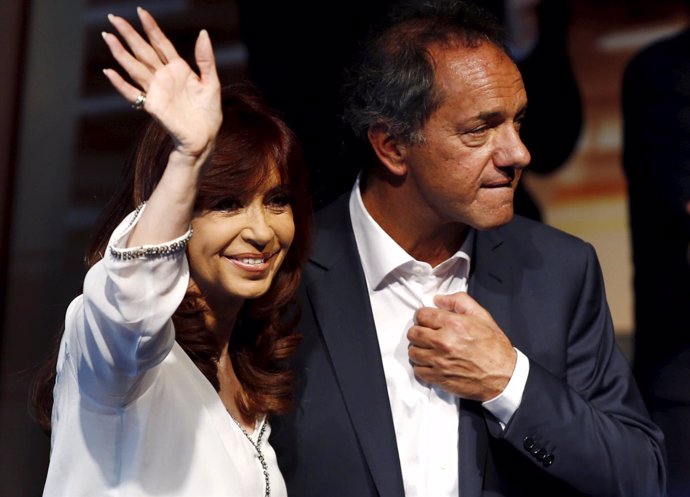 Cristina Fernández de Kirchner y Daniel Scioli