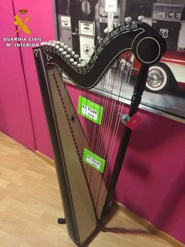 Arpa recuperada de un robo en Briones