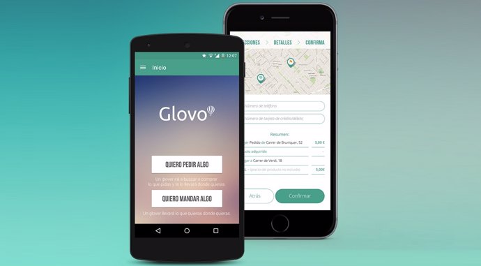 Aplicación app Glovo
