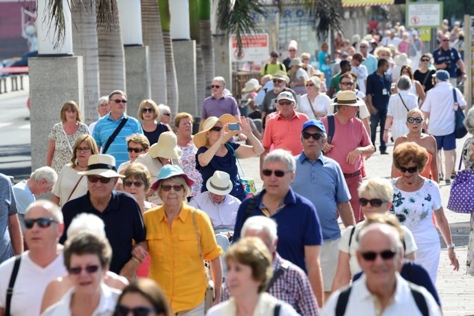 Turistas en Las Palmas de Gran Canaria