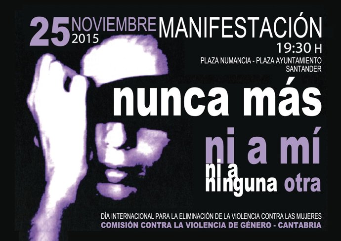 Cartel de la manifestación