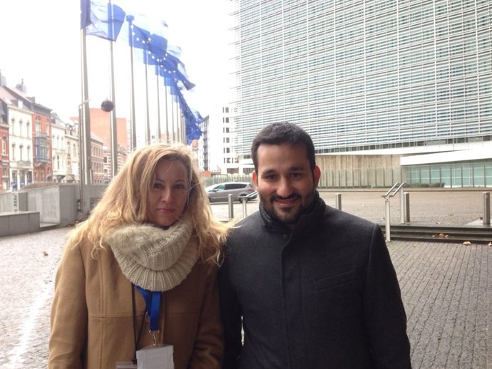 Vicent Marzà y Regina Laguna en Bruselas