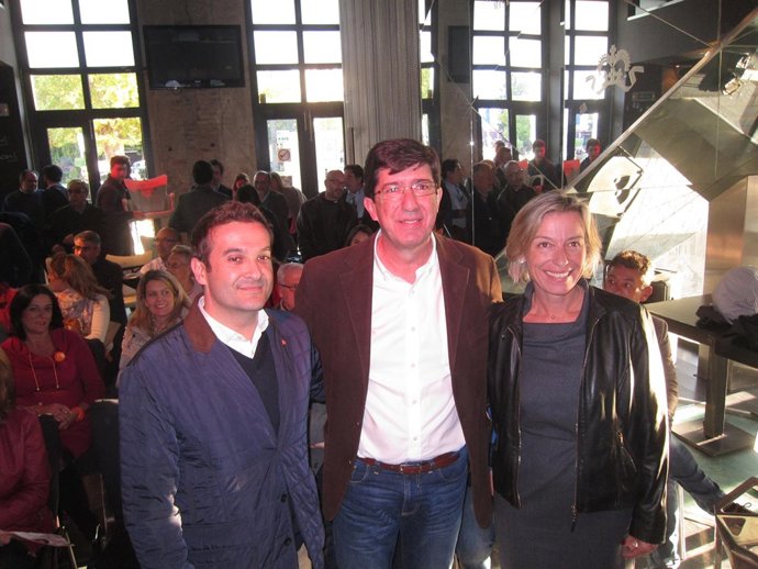 Juan Marín, Isabel Albás y Marcial Gómez