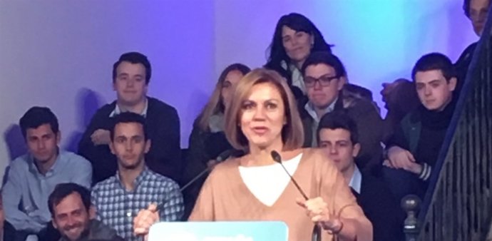La secretaria general del PP, María Dolores Cospedal
