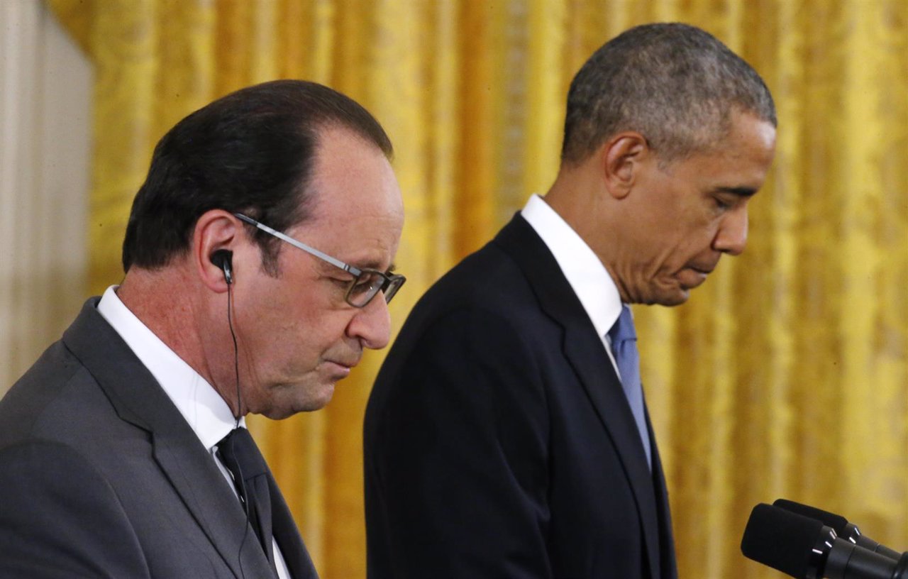 Barack Obama y François Hollande