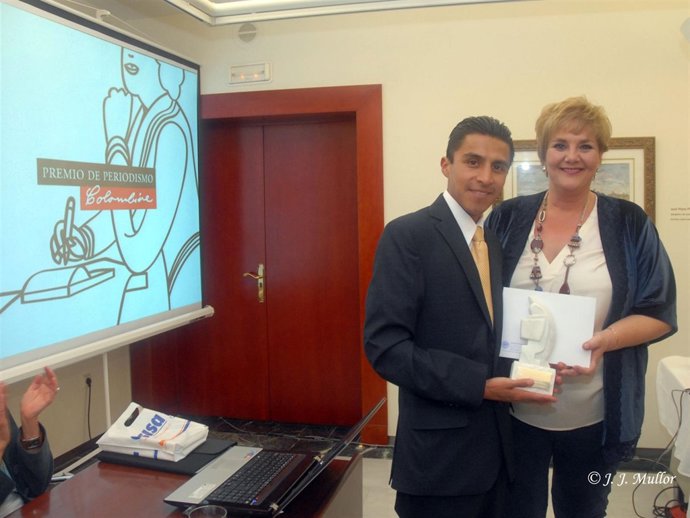 El periodista Lucano Romero recibe el premio Colombine