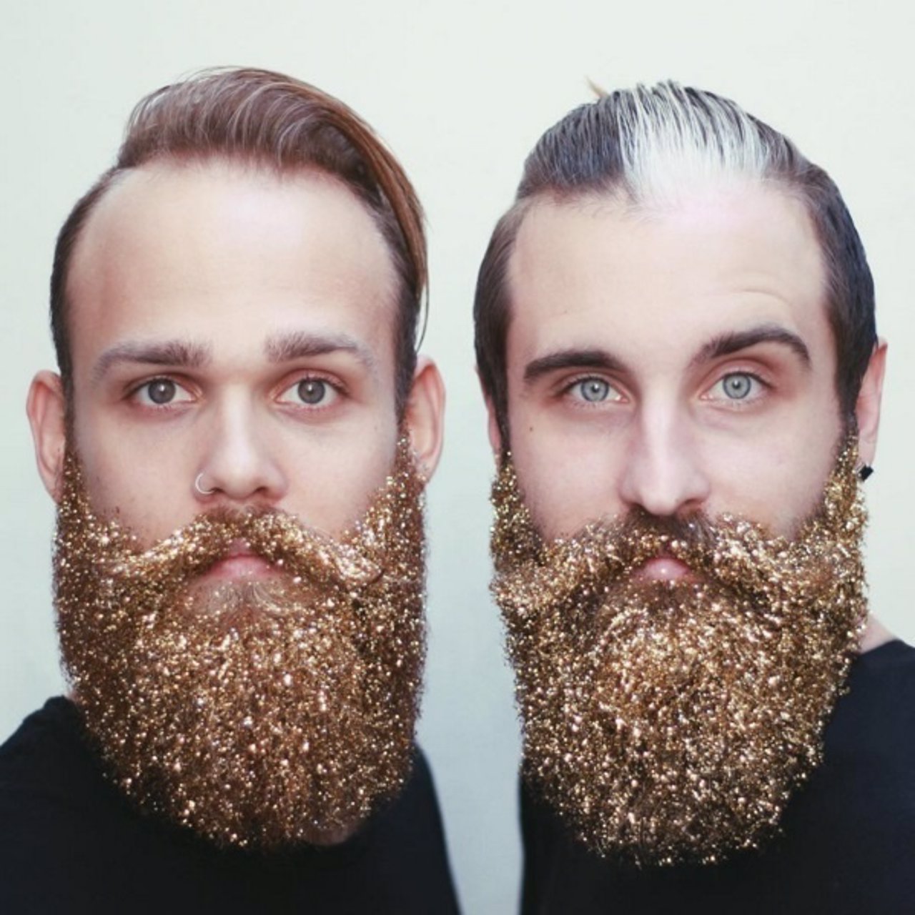 Las barbas con purpurina para hombres parecen ser la novedad