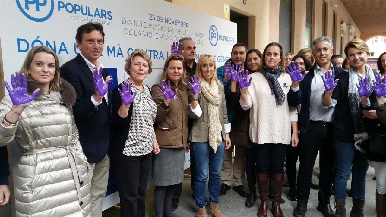 Acto del PP de Baleares contra la violencia a la mujer