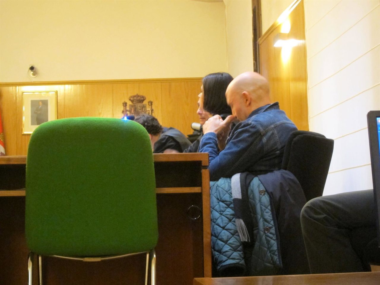 El acusado, durante la segunda jornada del juicio en Valladolid. 