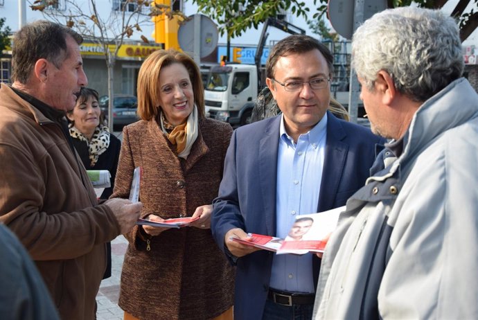 El secretario general del PSOE de Málaga, Miguel Ángel Heredia