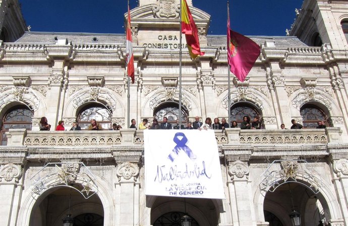 Acto contra la violencia de género en Valladolid