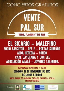 Cartel de la programación.